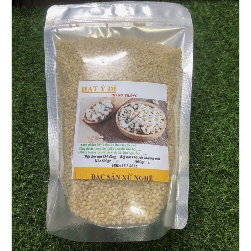 Hạt bobo trắng 500gr đã tách vỏ( hạt ý dĩ )