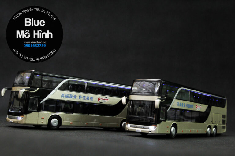 Blue mô hình | Mô hình xe khách xe bus hai tầng