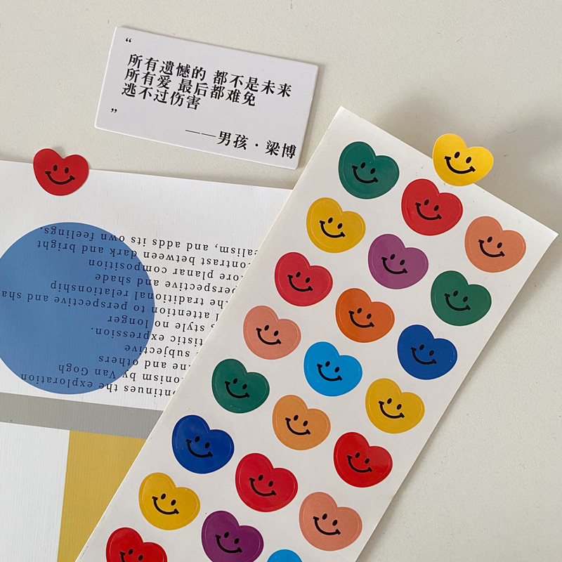 [HCM][Có sẵn] Hình dán emotion màu sắc dễ thương