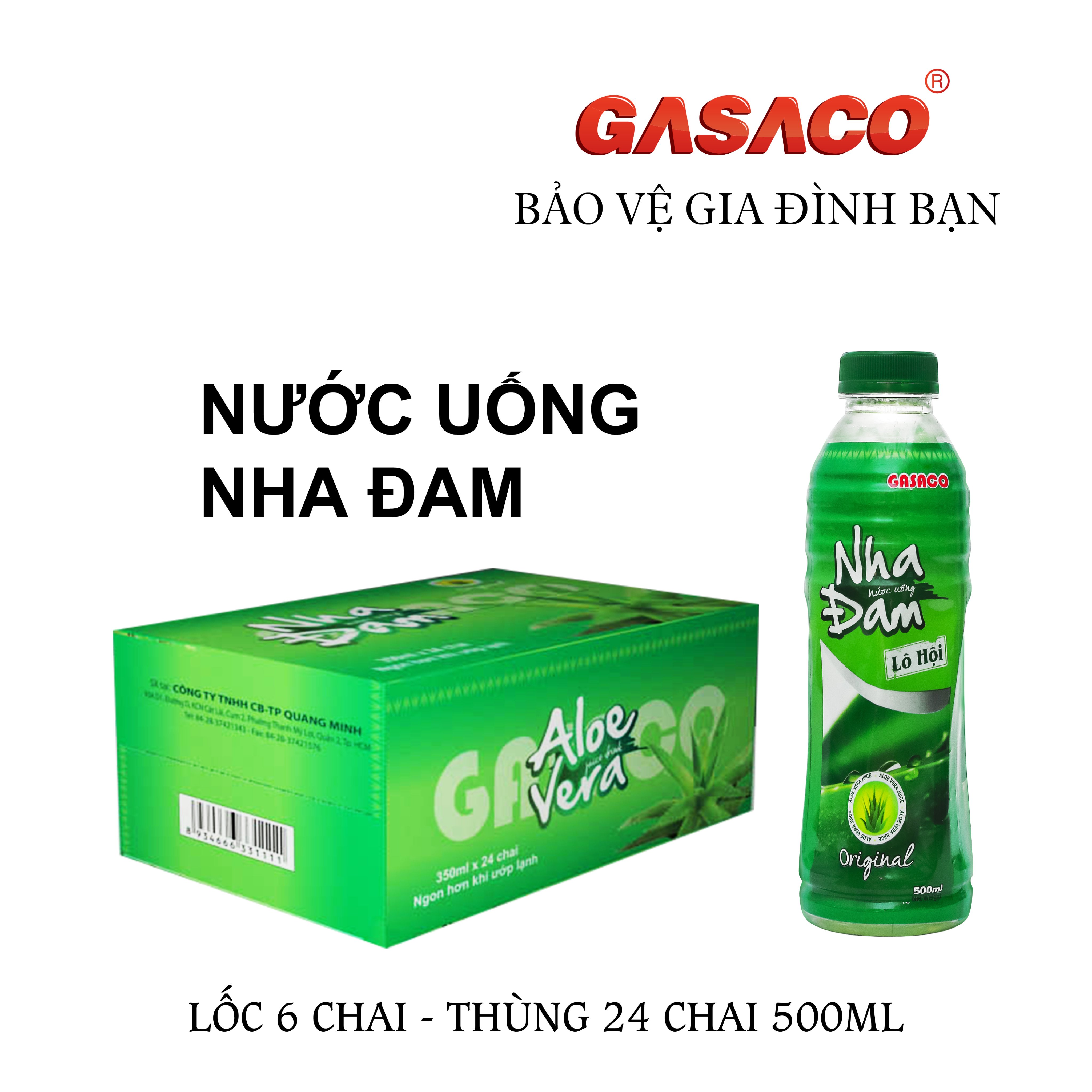 Thùng Nha đam Gasaco 500ml