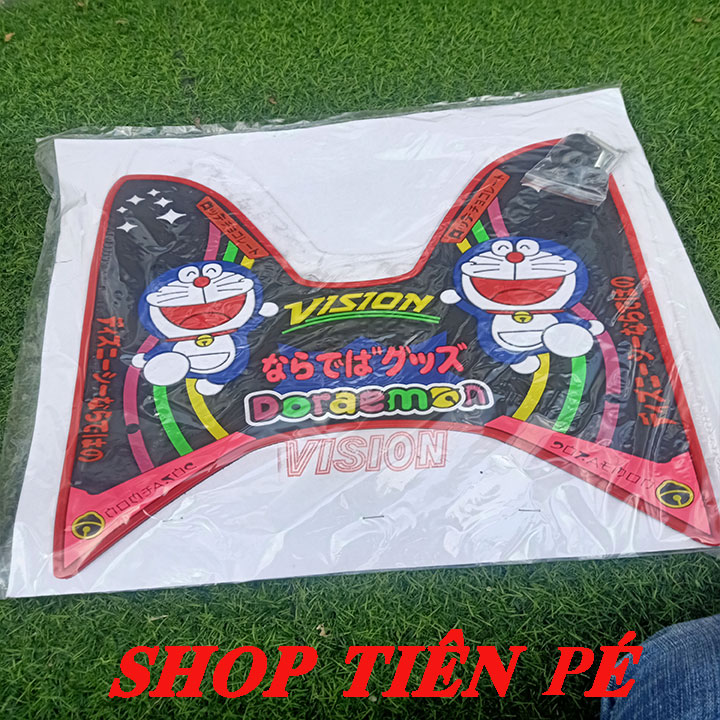 THẢM DOREMON VISON17 VIỀN ĐỎ