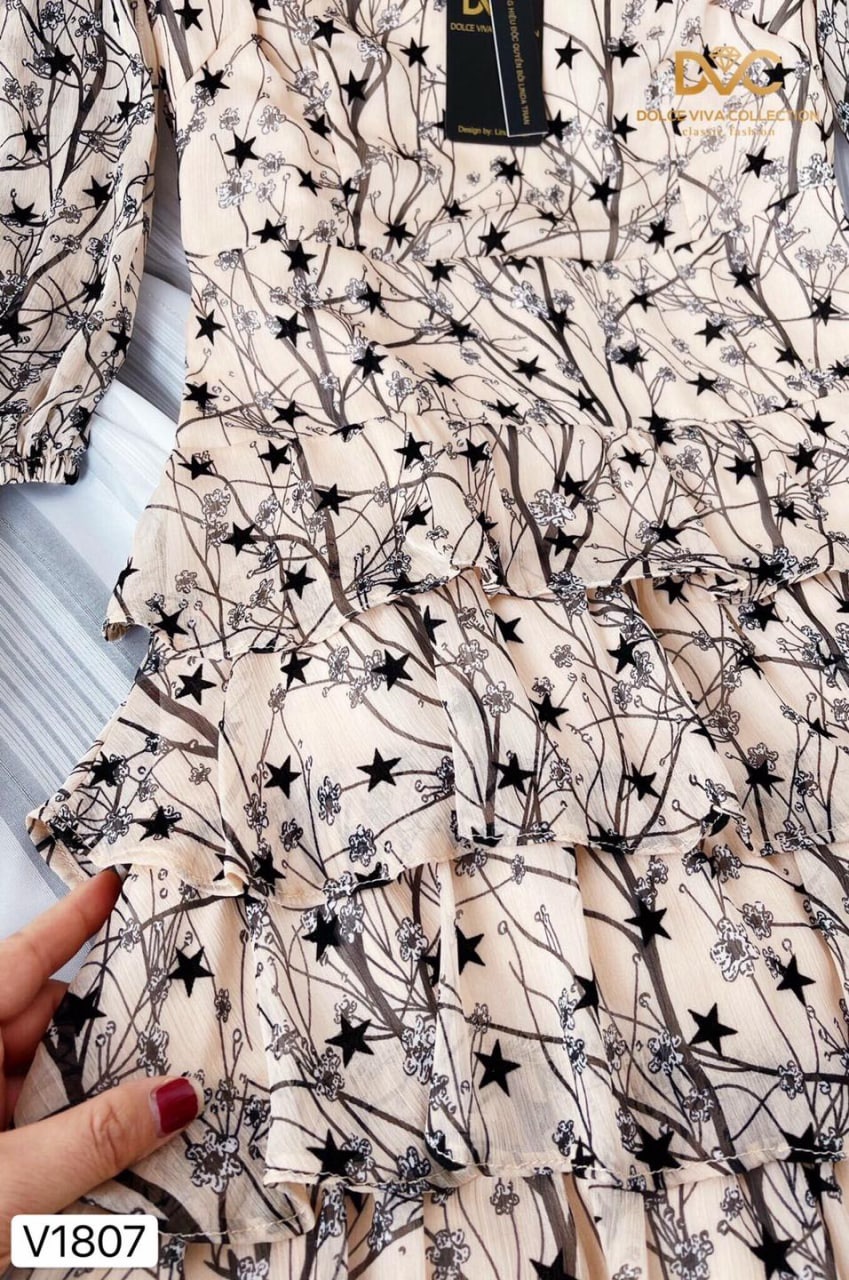 Đầm xoè vintage V1807 Mydushop