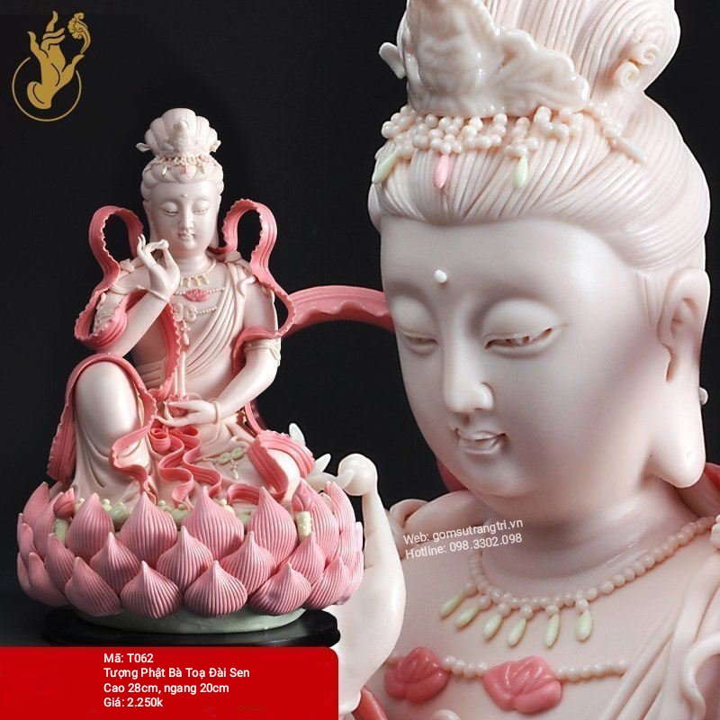 Tượng Phật Bà tọa đài sen