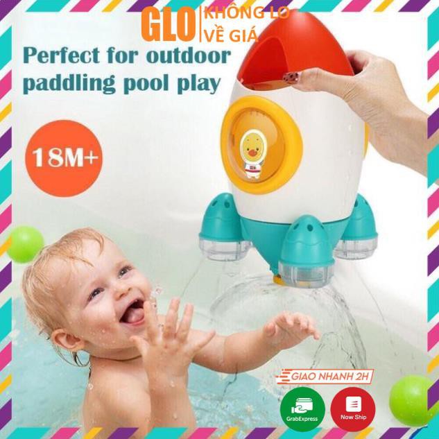 Tên lửa vũ trụ tự xoay phun nước - đồ chơi nhà tắm cho bé