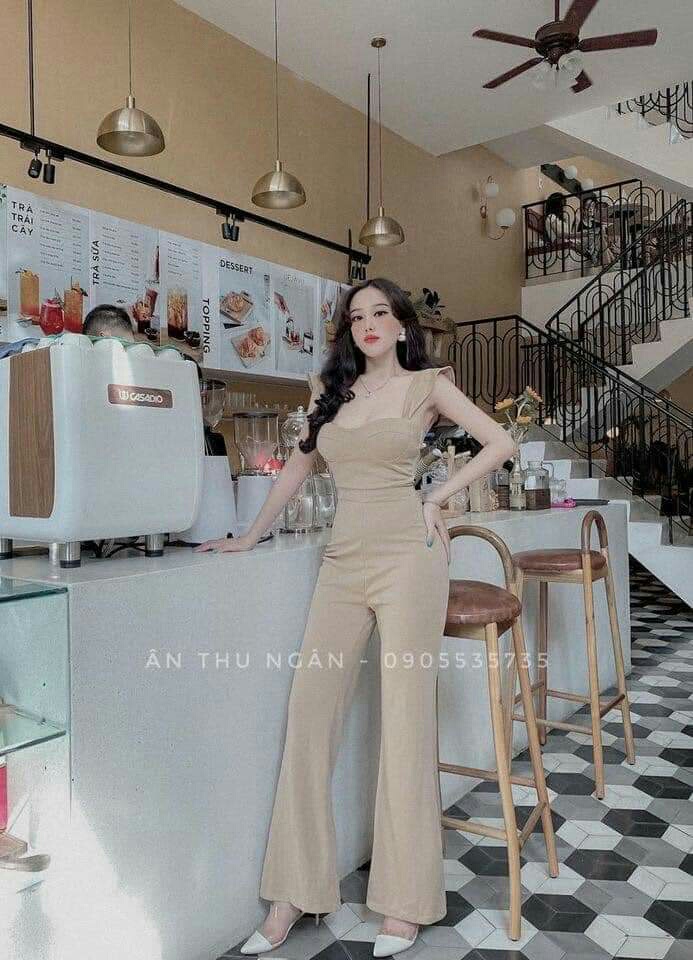 Jumpsuit cúp ngực thiết kế