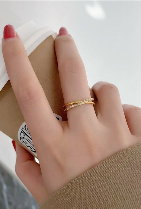 [Trang sức MiJ] Nhẫn xoàn nữ Titan cao cấp không đen không gỉ sét