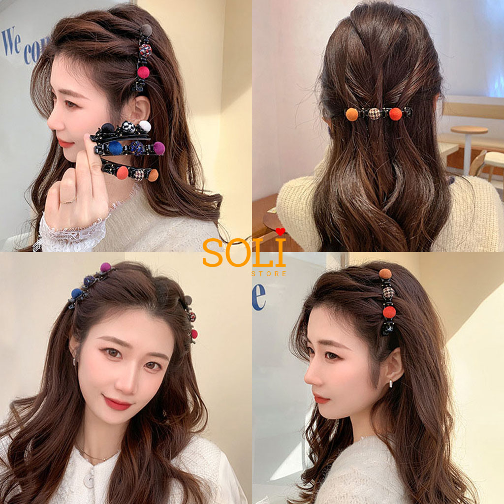 Kẹp tóc dài mỏ vịt phong cách KT38