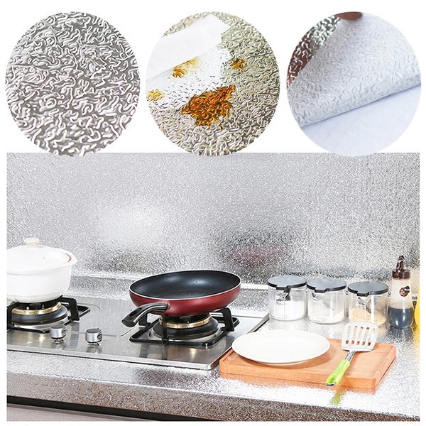 Cuộn Giấy Bạc Dán Bếp Chống Dầu Mỡ
