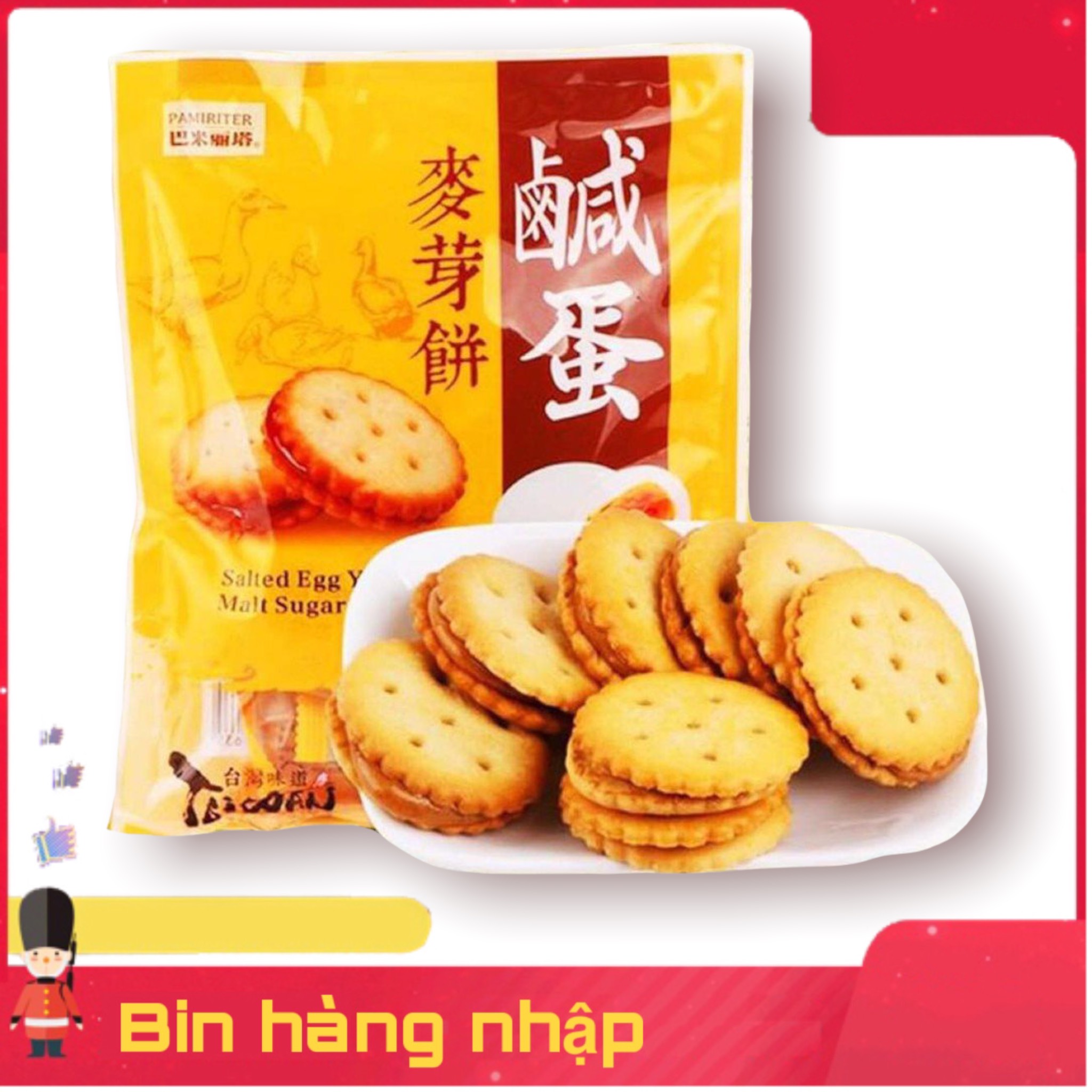 Bánh quy trứng muối đài loan 180gr