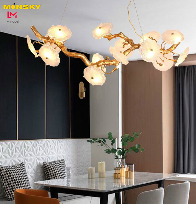 Đèn thả MONSKY ISOLDE kiểu dáng độc đáo trang trí nhà cửa hiện đại