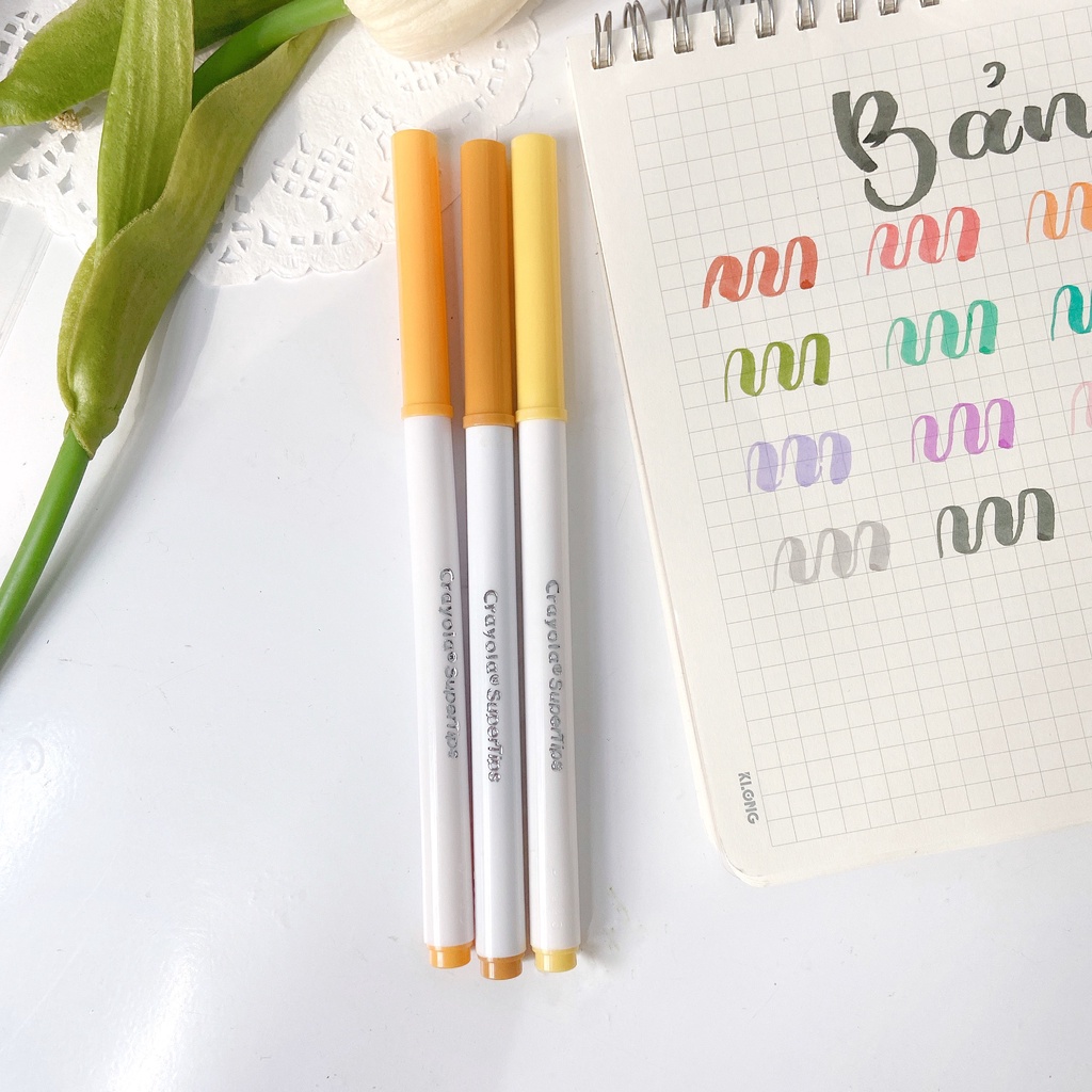 (lẻ cây) Bút Crayola Super Tips ngòi chóp nón viết Calligraphy