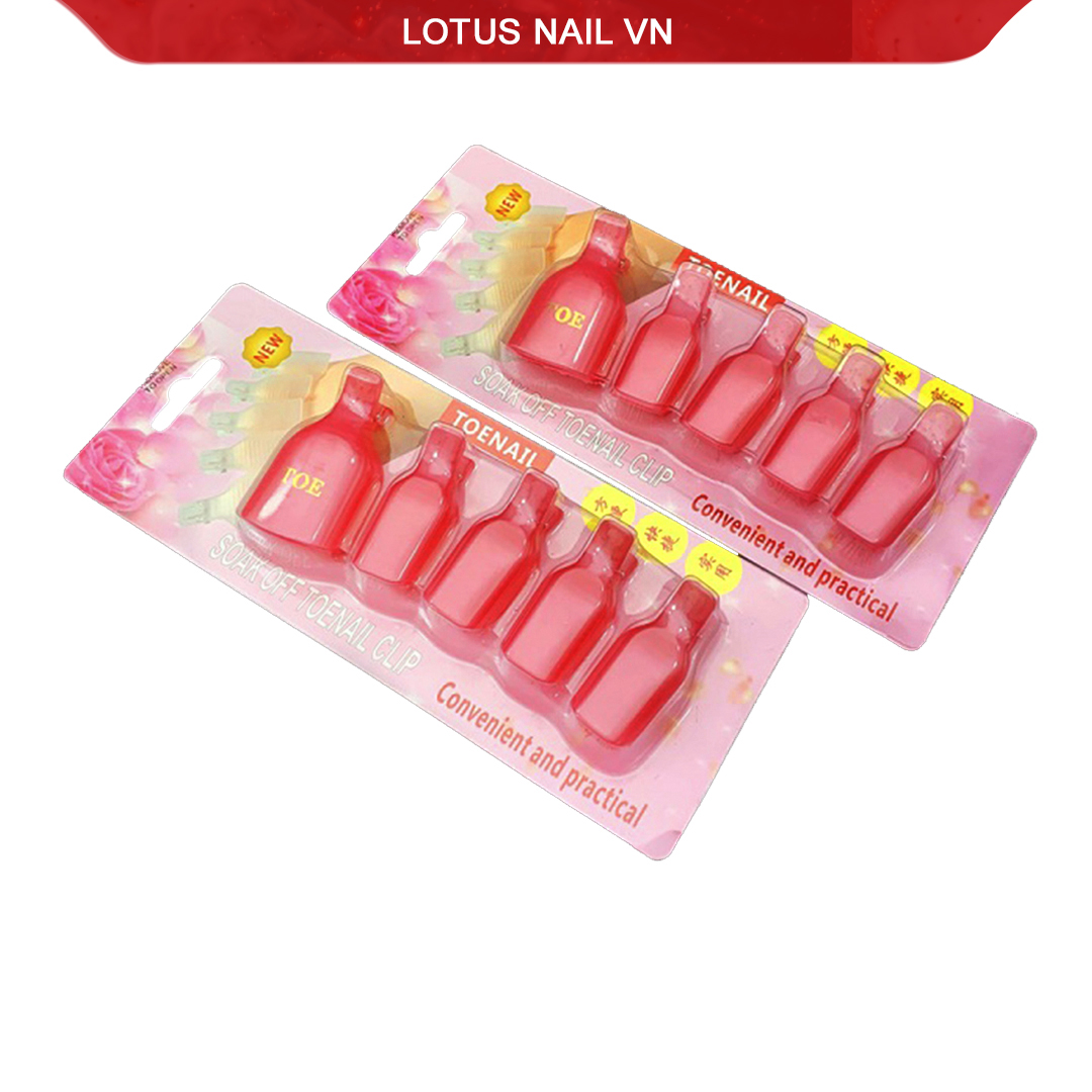Kẹp ủ móng chân phá sơn gel vỉ 5 chiếc