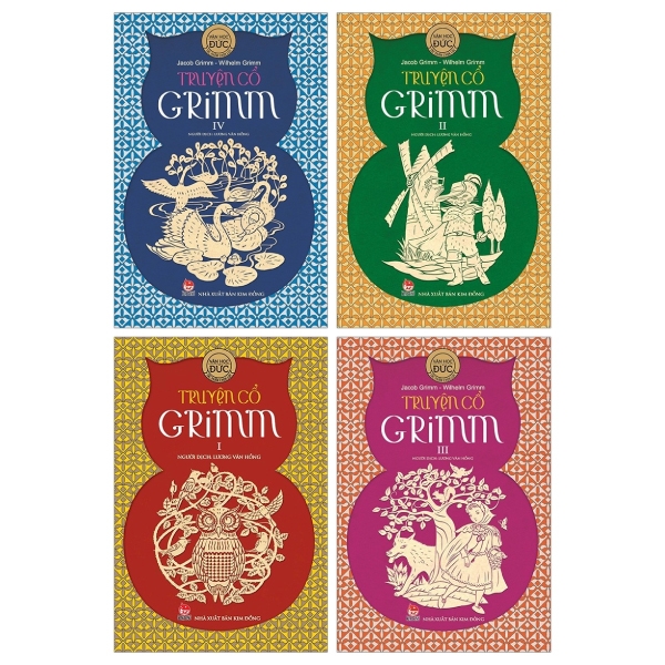 Fahasa - Combo Sách Hay Truyện Cổ Grim (Tái Bản 2019): Tập 1 + 2 + 3 +4 (Bộ 4 Tập)