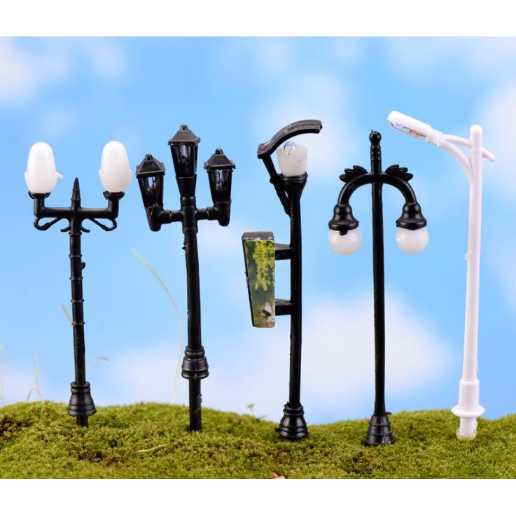 Mô hình đèn công viên cổ điển trang trí tiểu cảnh sân vườn, terrarium