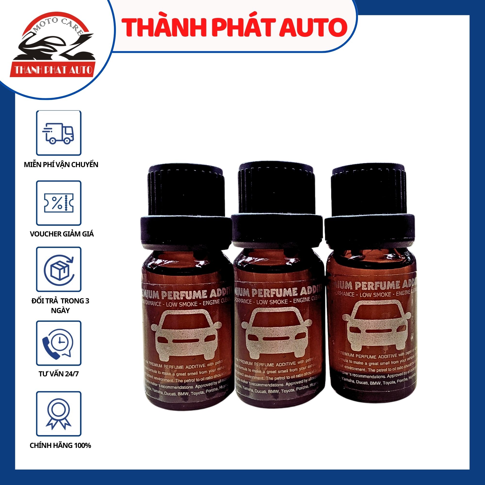Bộ 3 chai Tinh dầu thơm pha xăng xe 2 thì 4 thì mùi Singum dung tích 10ml ( nắp đen) Không gây hại cho động cơ máy móc.