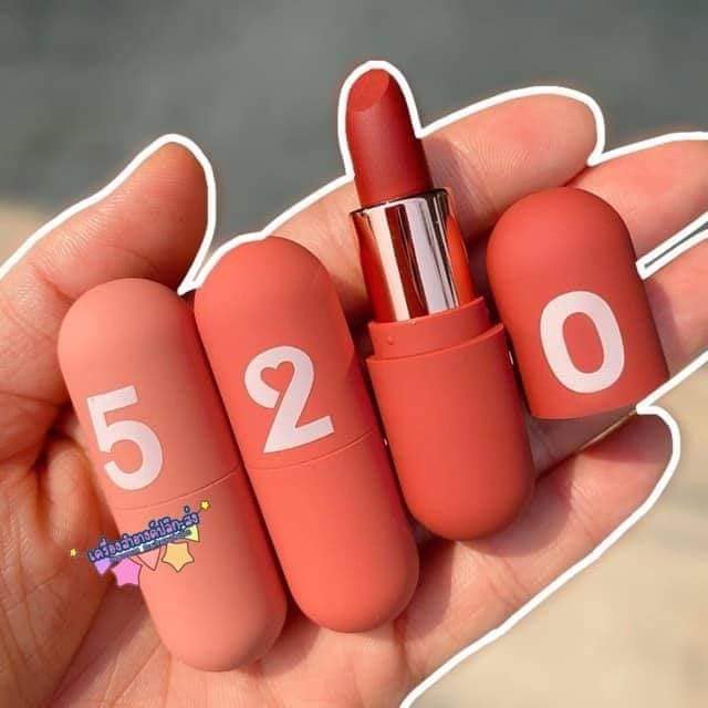 Set son sáp 520 - Quà Valentine Siêu Xịn
