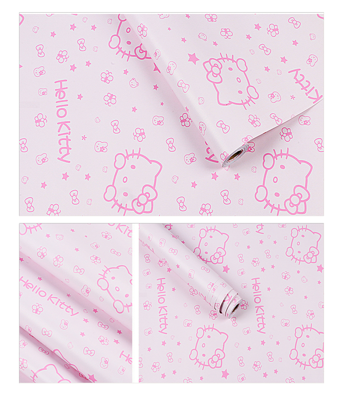 CUỘN 5M X 0.45M DECAL GIẤY DÁN TƯỜNG HELLO KITTY KEO SẴN BÓC DÁN A073