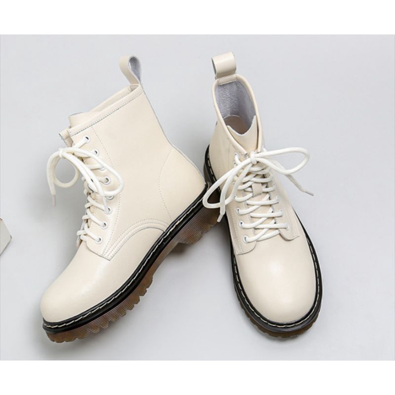 Combat boots (Ver 3.5cm) - Giày da bò nữ