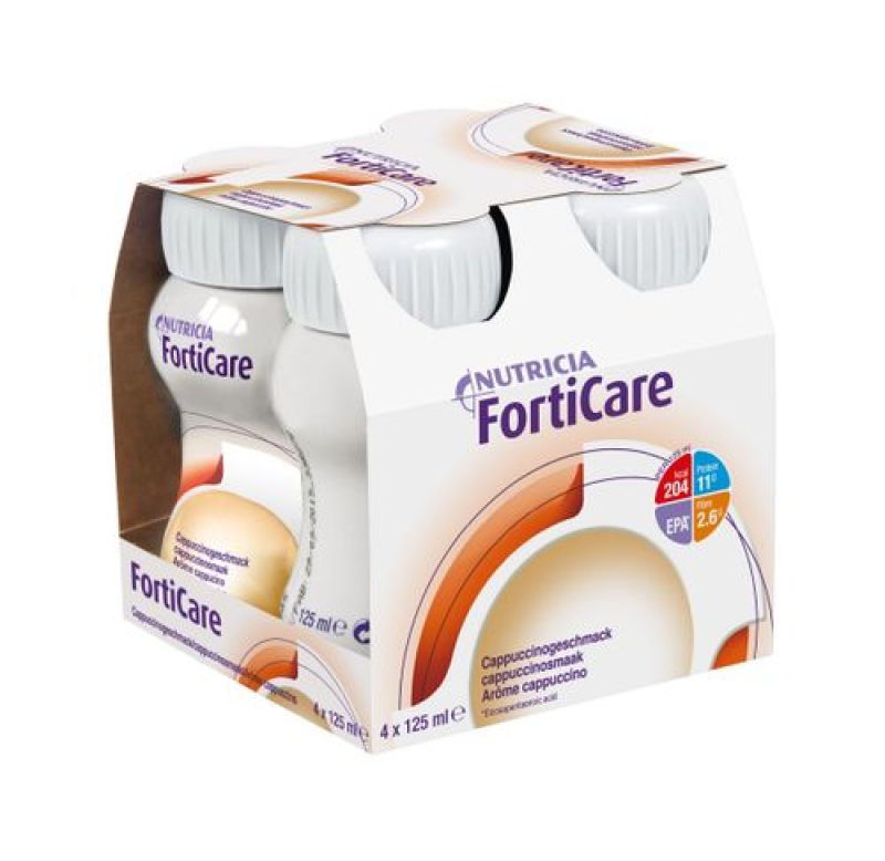 NUTRICIA FORTICARE Vị Capuchino & orgrane & lemon cao cấp