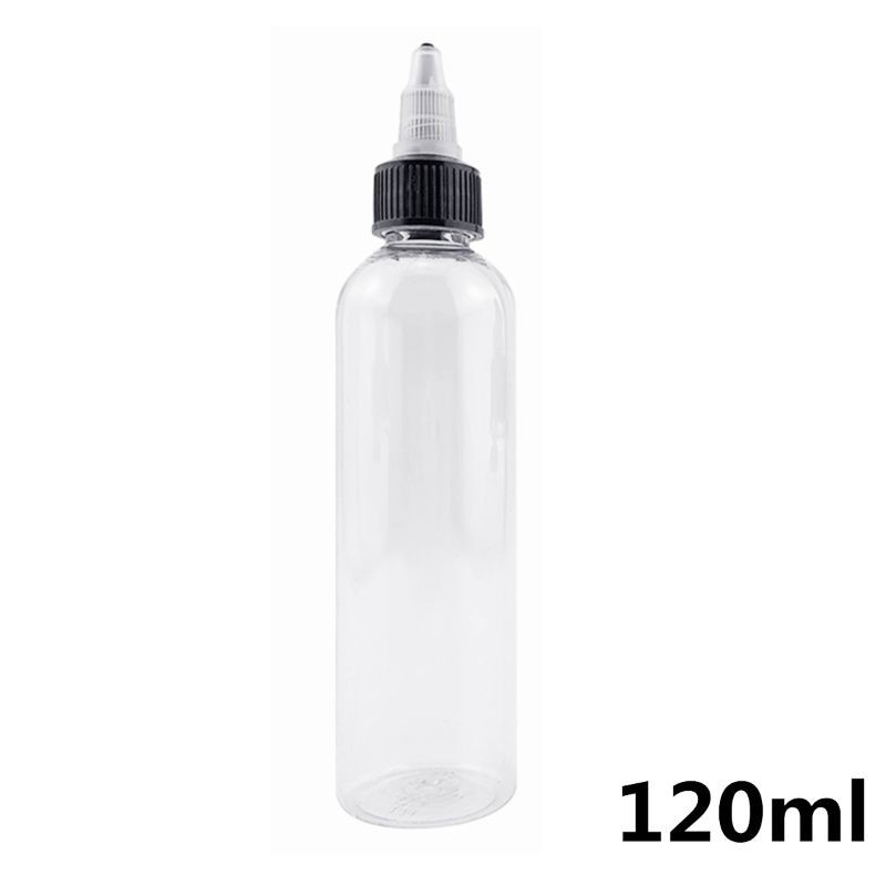 Chai rỗng 120ml chiết mực xăm có bi mix