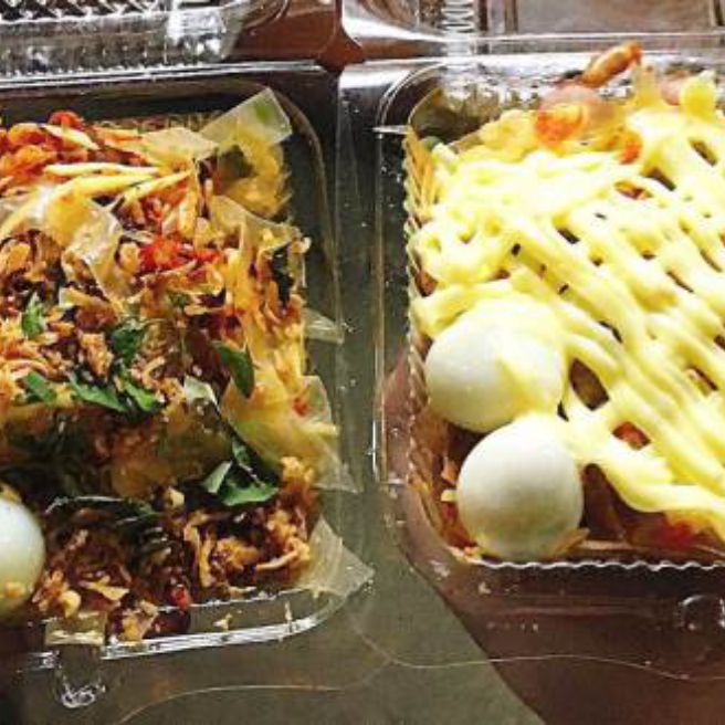 5 bịch bánh tráng trộn sa tế thập loại