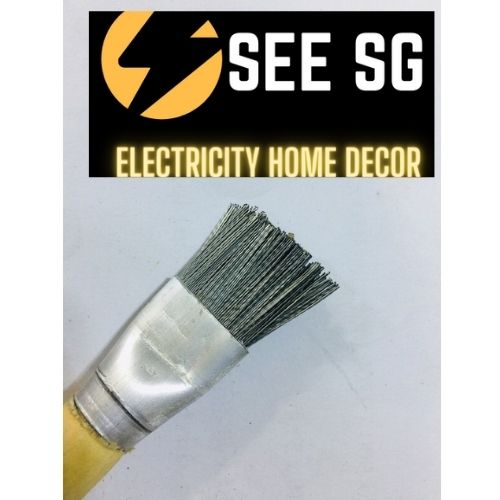 cọ sắt bút mini- chổi cọ bút sắt