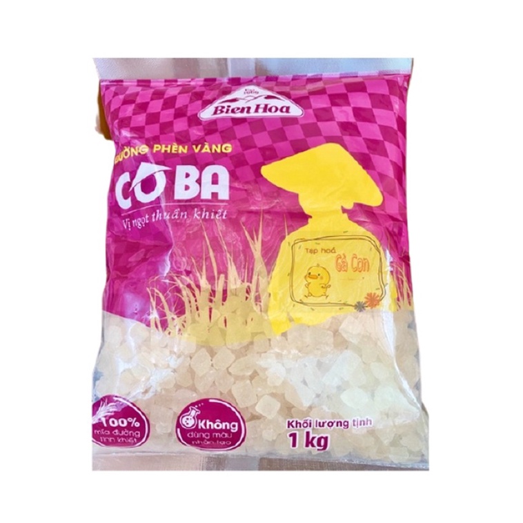 Đường phèn Vàng Cô Ba Biên Hoà 1kg
