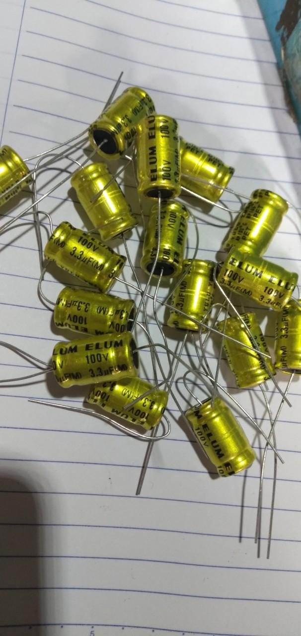 10 Tụ loa 3.3uf 100v