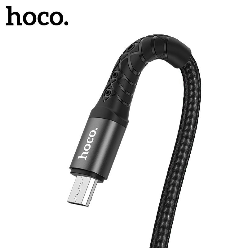 Cáp sạc 3A Hoco DU19 Micro dây dù chống gãy gập truyền dữ liệu nhanh chóng dài 1M cho Android