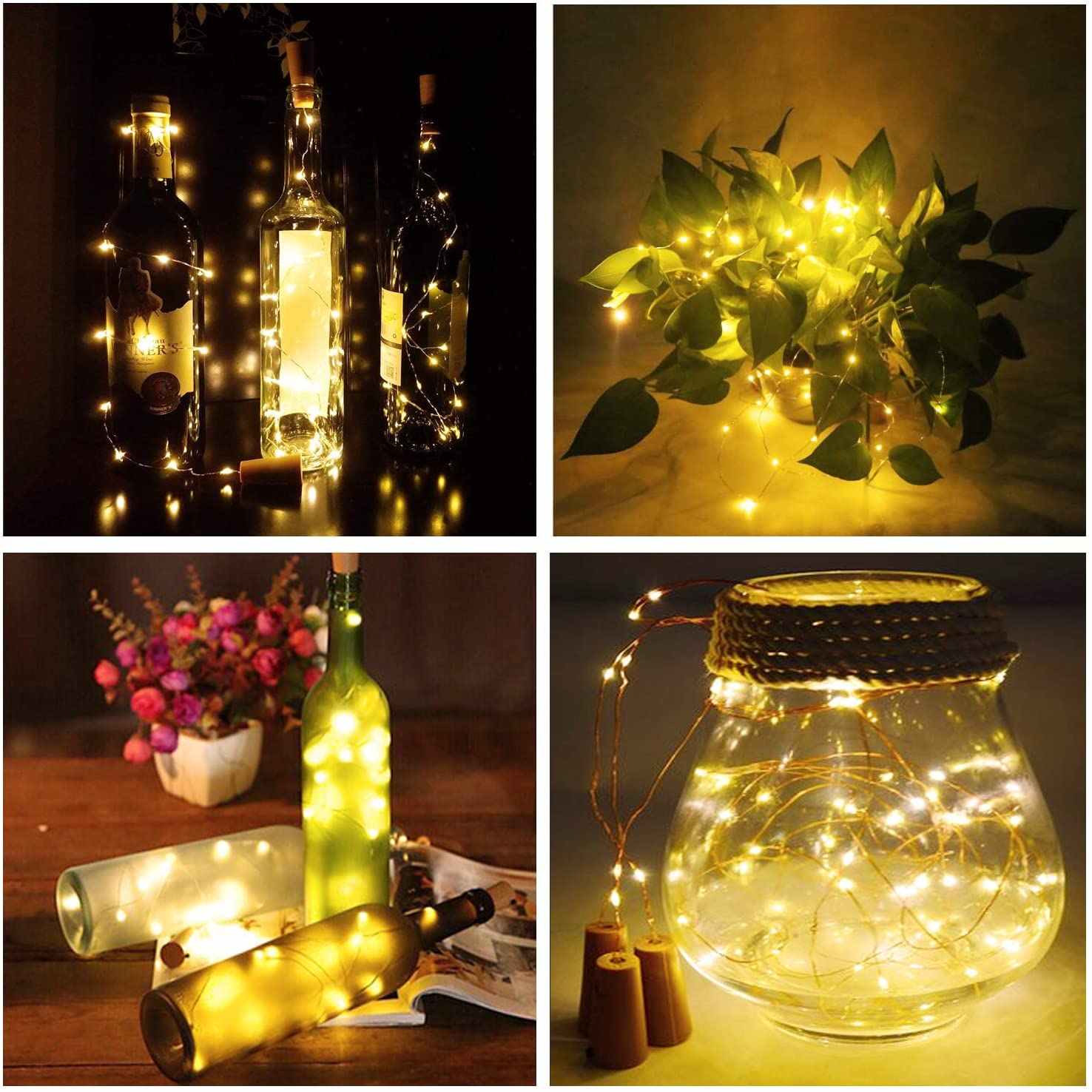 Led dây đom 3m đóm led trang trí đom đóm