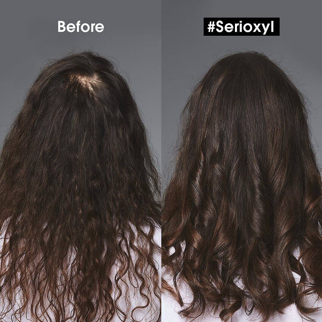 Dầu gội dưỡng tóc giúp làm dày tóc chuyên nghiệp L'Oréal Professionnel Serioxyl Advanced 300ml - Dành cho tóc thưa, mảnh, rụng