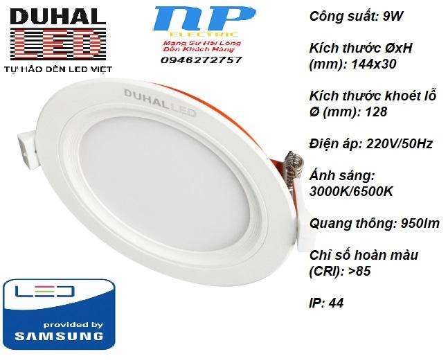 ĐÈN LED ÂM TRẦN PANEL SAMSUNG DUHAL 9W - KHÔNG CẦN TĂNG PHÔ