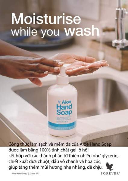 Sữa rửa mặt và tay, làm sạch và nuôi dưỡng da