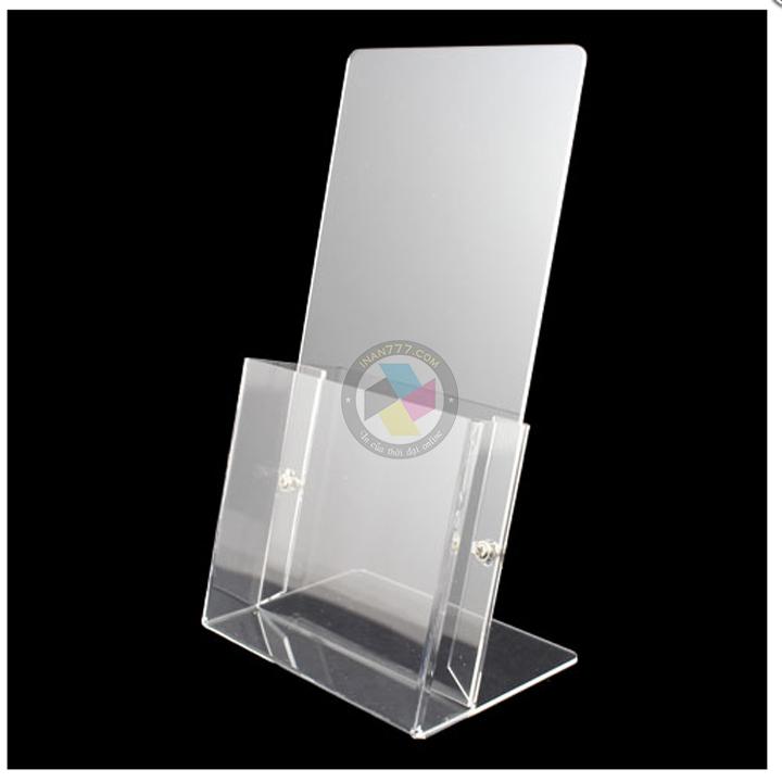 [HCM]Kệ để bàn _ kệ mica 1 ngăn 1/3 A4: 10cm x 20cm đựng tờ rơi giấy tờ