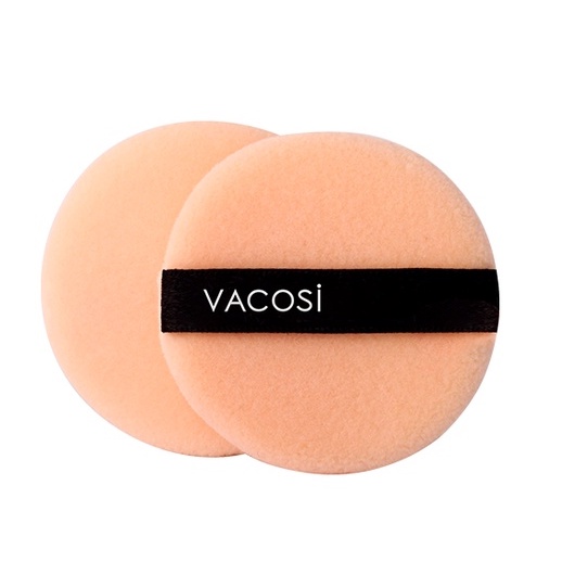 Bông phấn khô VACOSI tròn vuông bịch 2 cái