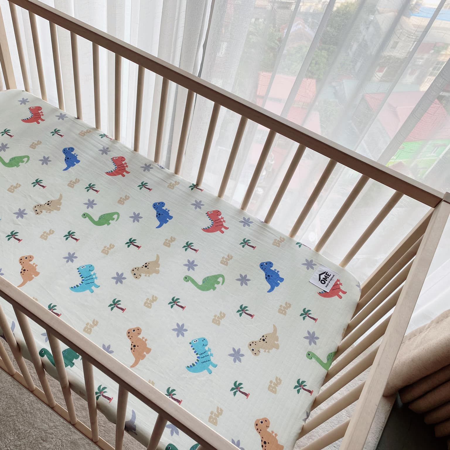 Bộ quây cũi vải kèm ga bọc nệm OME