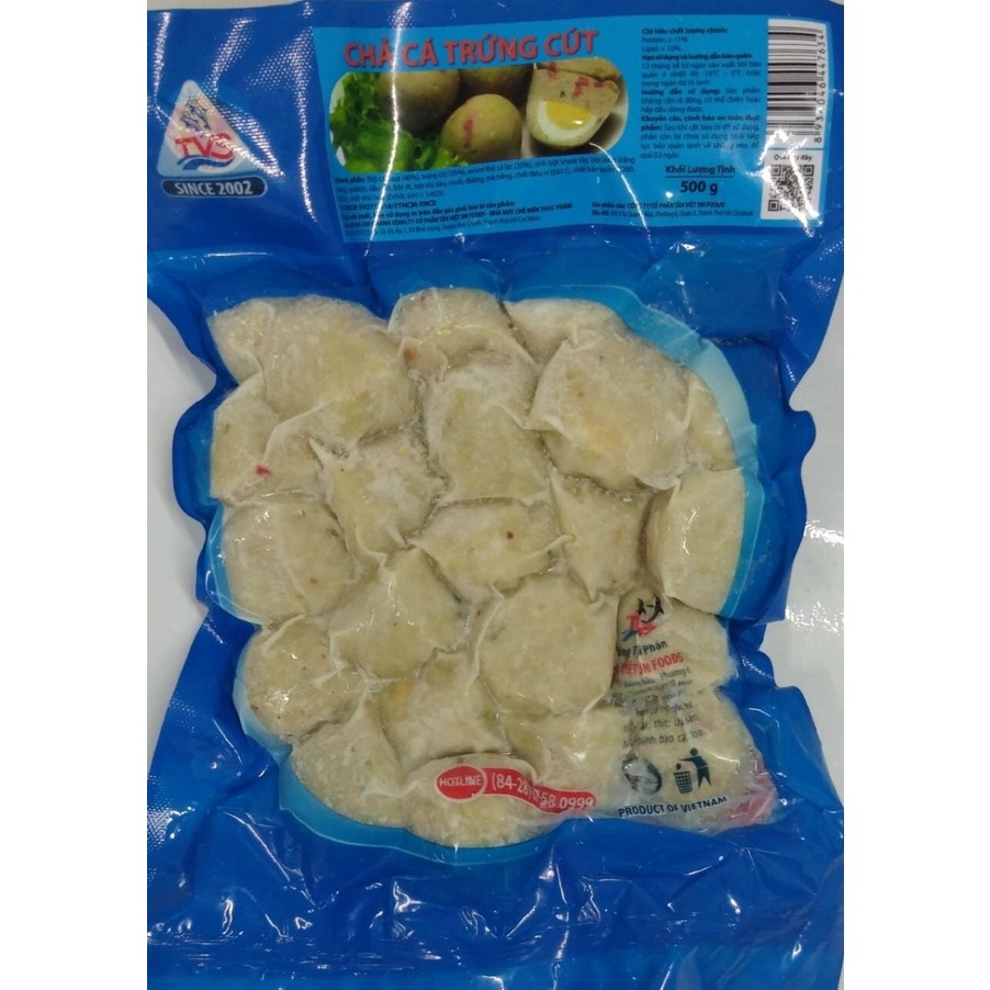 Chả cá trứng cút 500gr