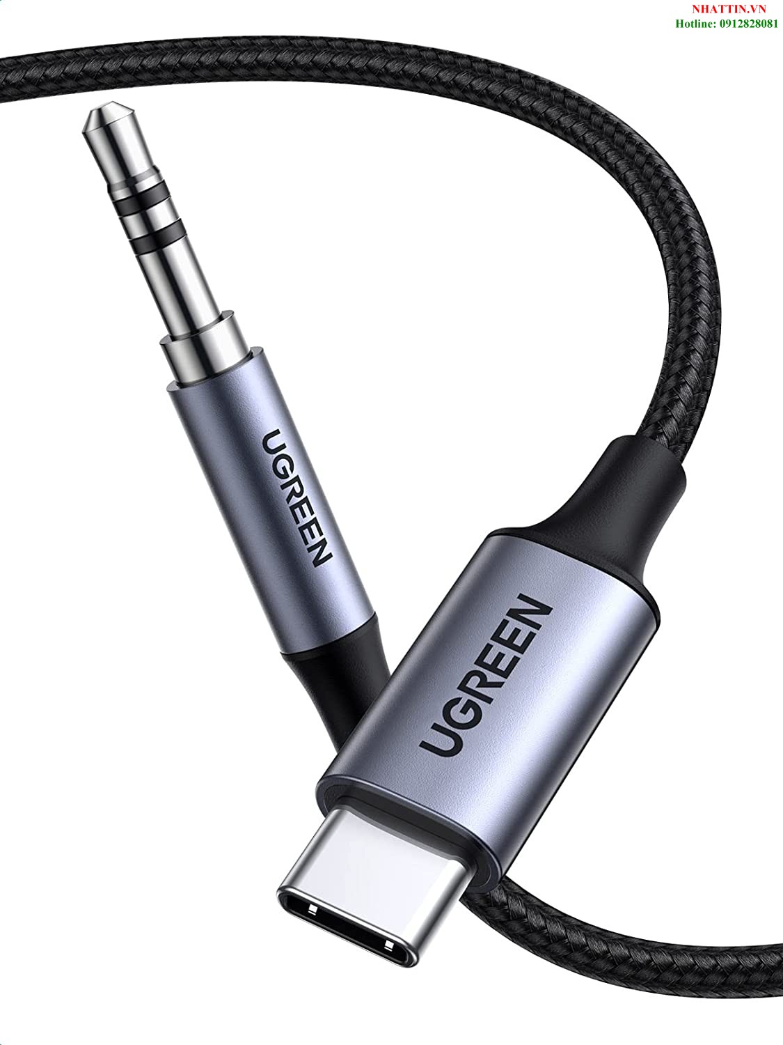 Cáp chuyển đổi USB Type-C sang 3.5mm dài 1M Ugreen 20192 cao cấp (có Chip DAC)