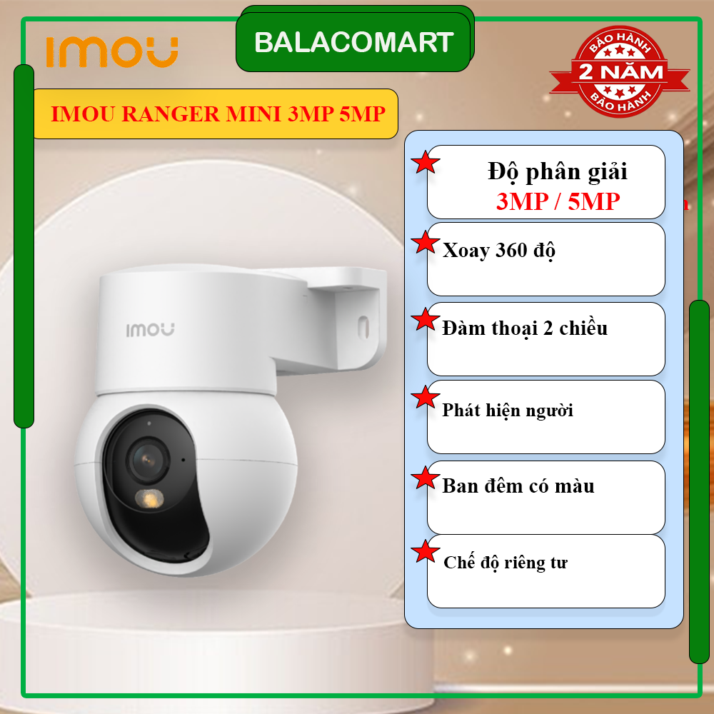 Genuine Imou Ranger Mini 3Mp 5Mp Camera with 2-Year Warranty
