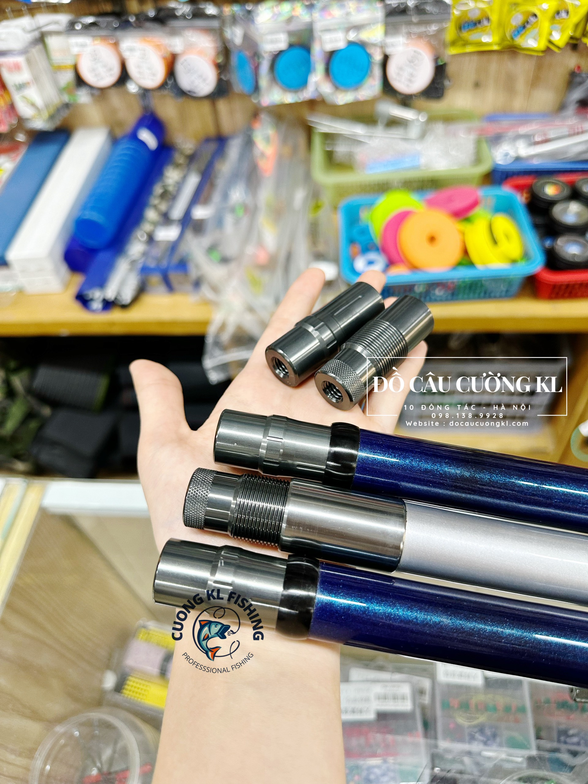 Cán vợt Carbon 2 đốt Surf Leader 2m42 câu cá