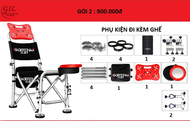 GHẾ NGỒI CÂU CÁ ĐỊA HÌNH