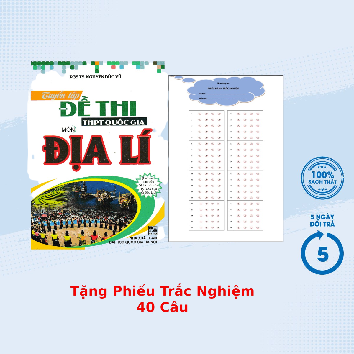 Sách - tuyển tập đề thi thpt quốc gia môn địa lí - newshop
