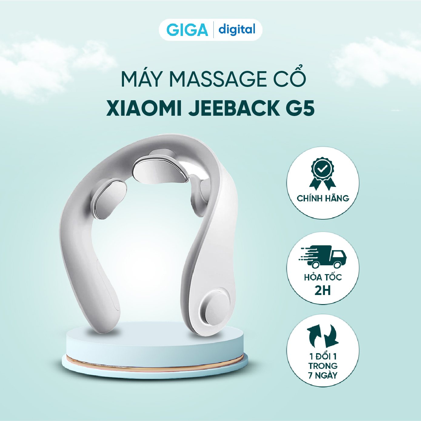 [12-14.12 SIÊU GIẢM GIÁ] Máy massage cổ thông minh Xiaomi Jeeback G5