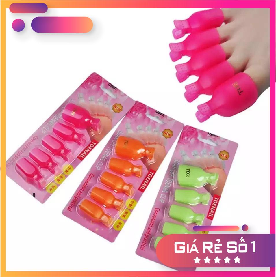 Kẹp ủ tháo gel móng chân - (1 Vỉ 5 kẹp)