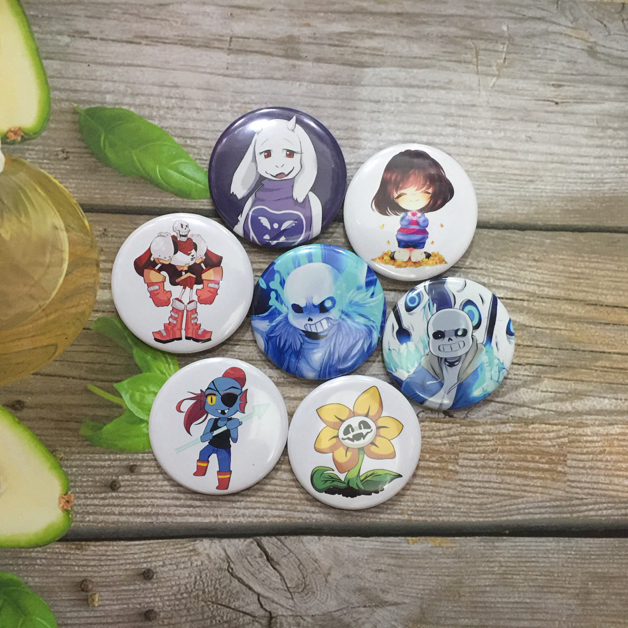 Bộ huy hiệu Undertale 7 huy hiệu