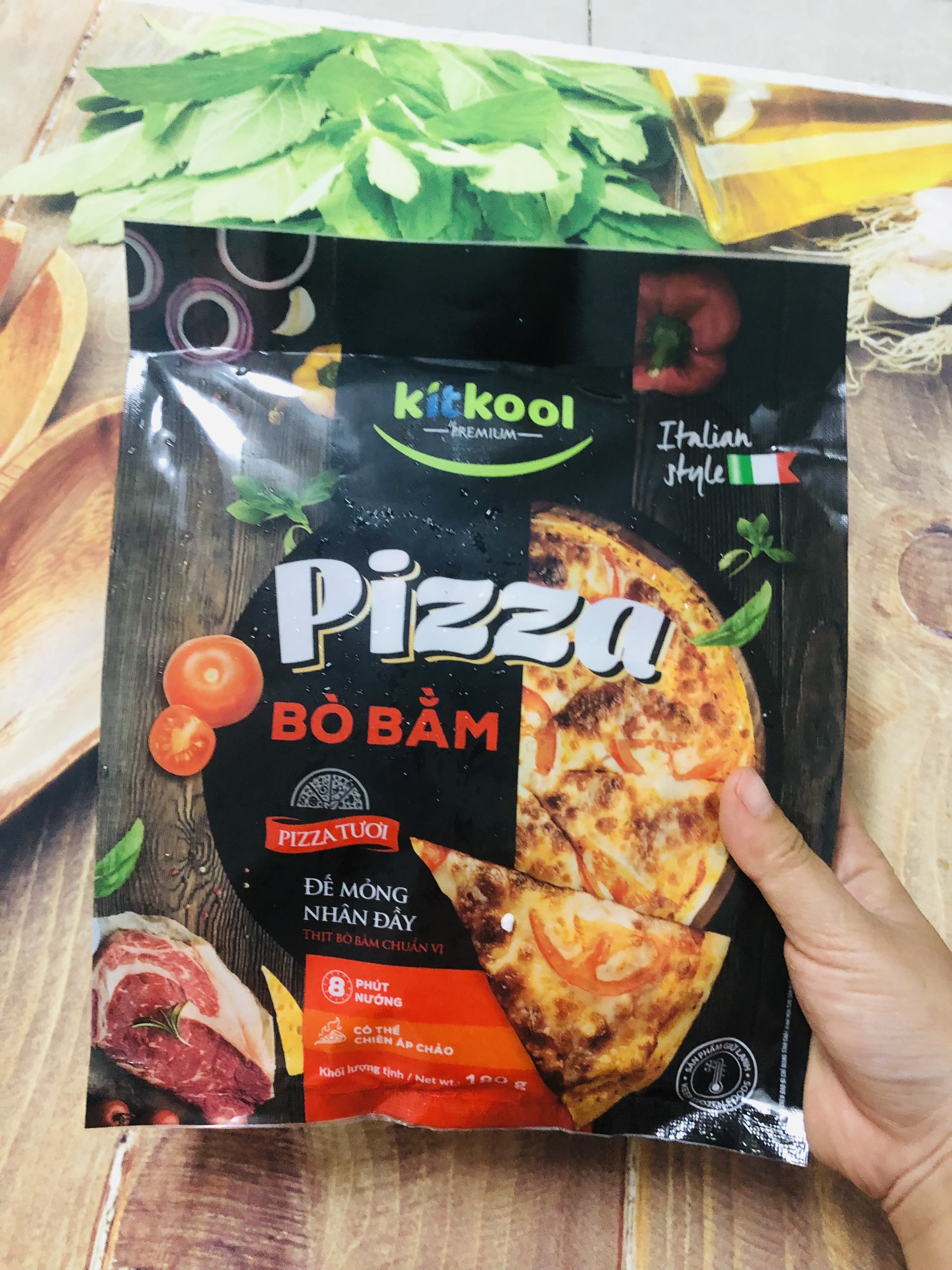 pizza xúc xích thơm ngon 140g size 15