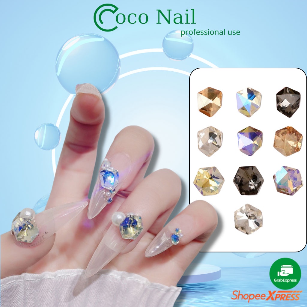 Đá khối nail trang trí móng size nhỏ