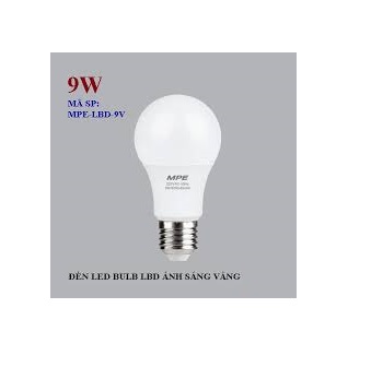 Bóng led bulb 9w mpe / lbd-9t / lbd-9v
