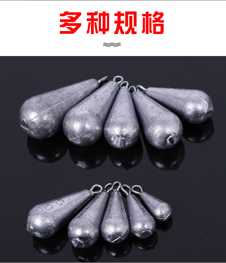 Chì Câu Cá Hình Giọt Nước Chất Lượng Bền Đẹp Nhiều Size Lựa Chọn