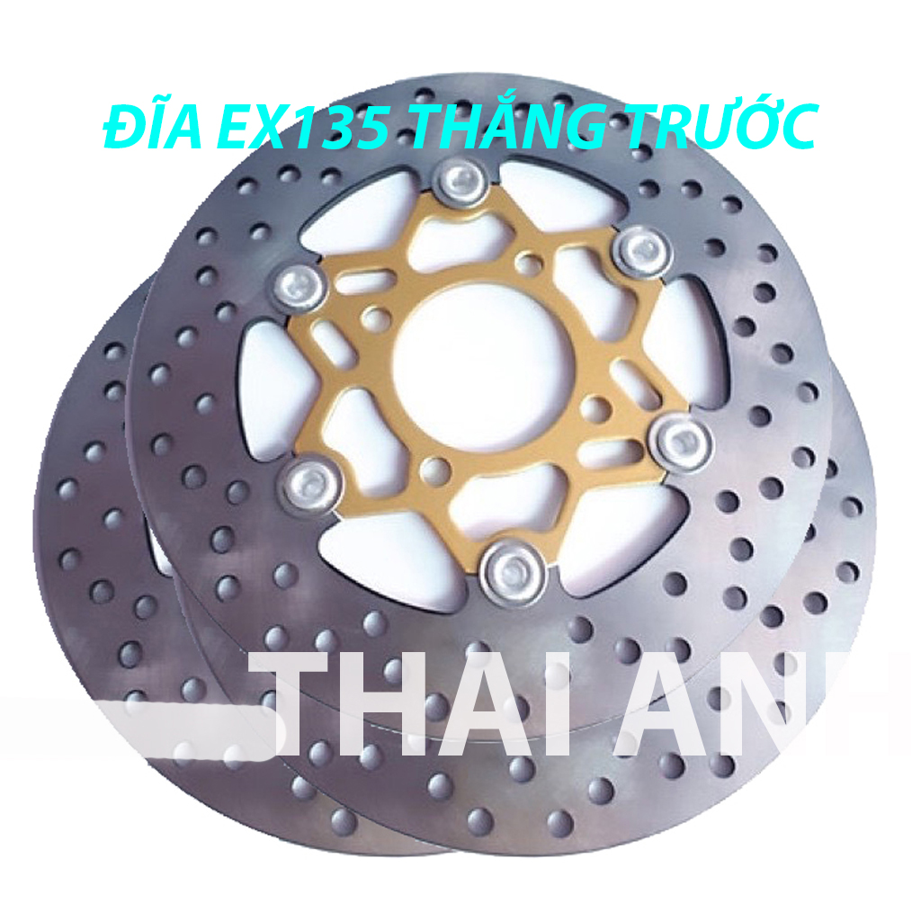 Đĩa Thắng Trước Sau Exciter 135 Hàng Cao Cấp-PTTT